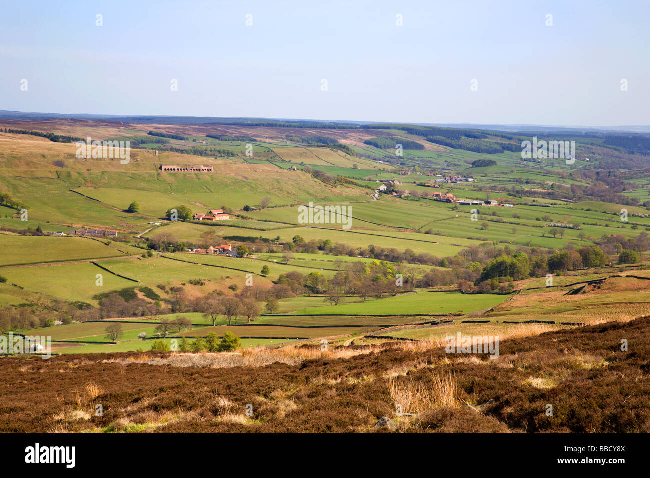 Rosedale from Blakey Ridge North York Moors England Stock Photo Alamy
