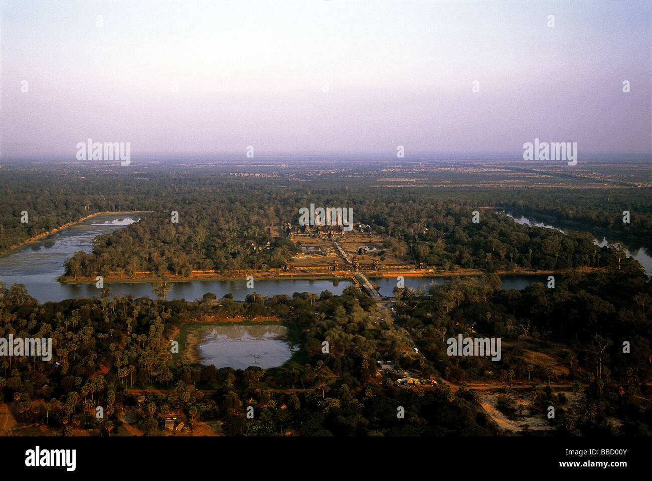 Angkor wat aerial view hi-res stock photography and images - Alamy