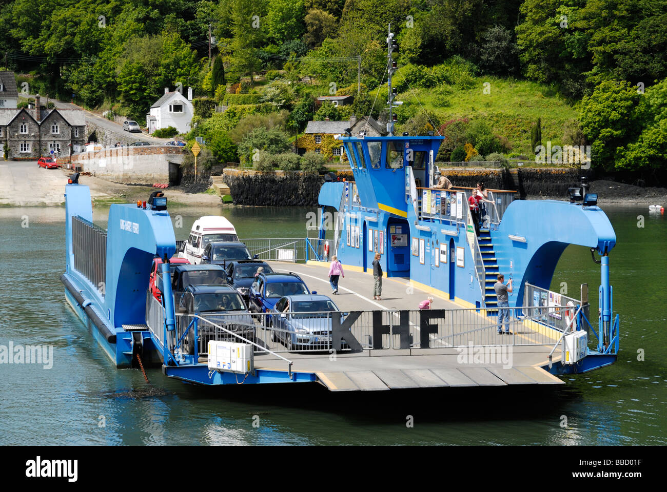 King Harry Ferry across the river Fal, Cornwall, UK Stock Photo Alamy