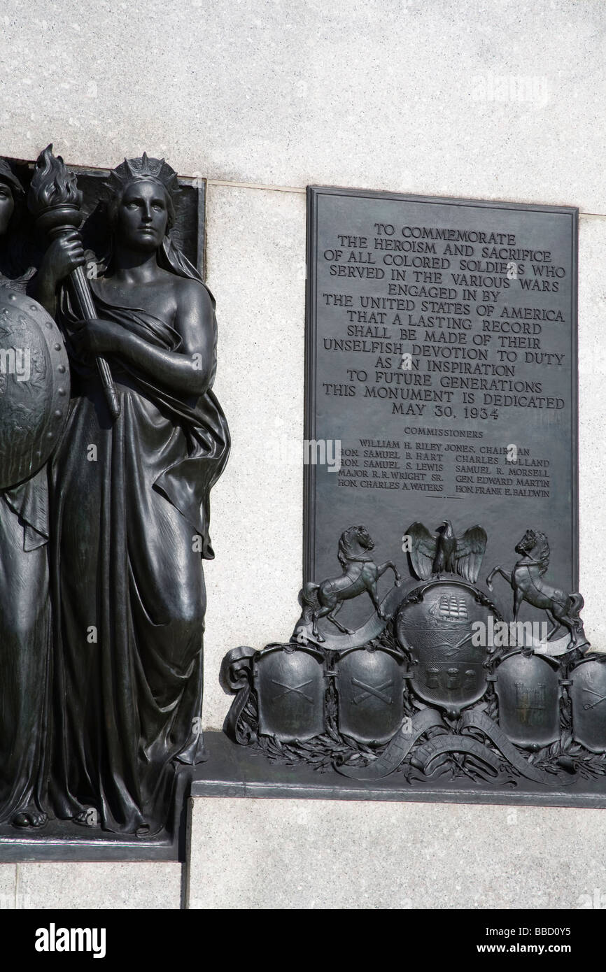 Colored Soldiers Monument in Logan Square Philadelphia Pennsylvania USA ...