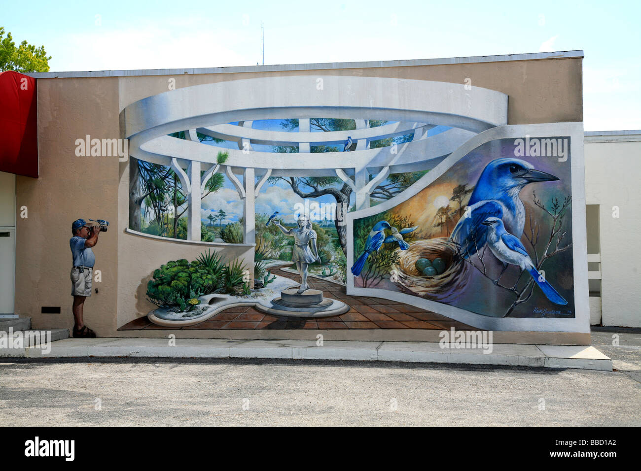 Town of Murals Lake Placid in Florida USA Stock Photo Alamy