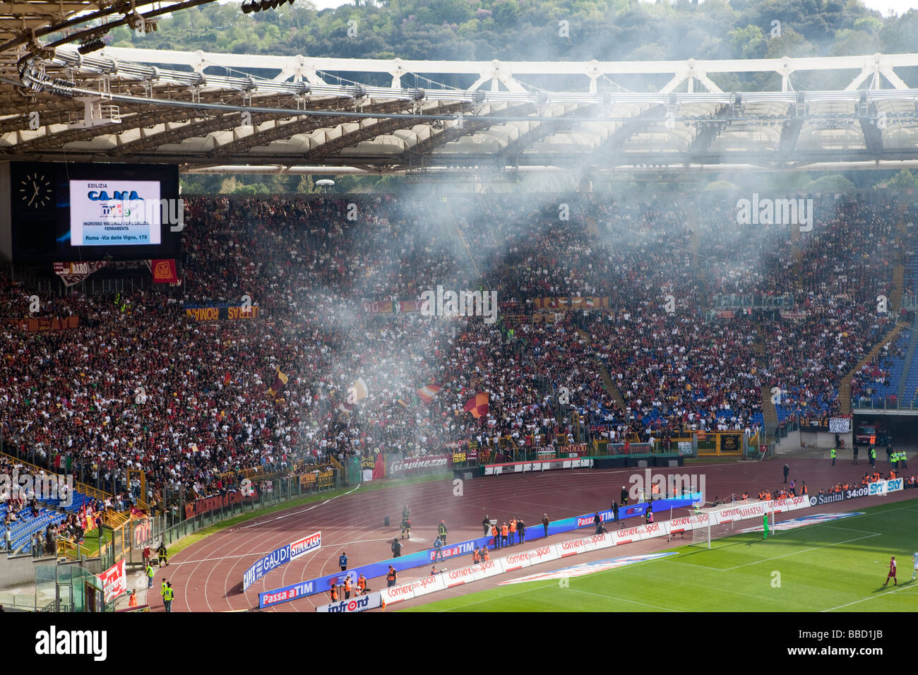 Roma lazio football derby hi-res stock photography and images - Alamy