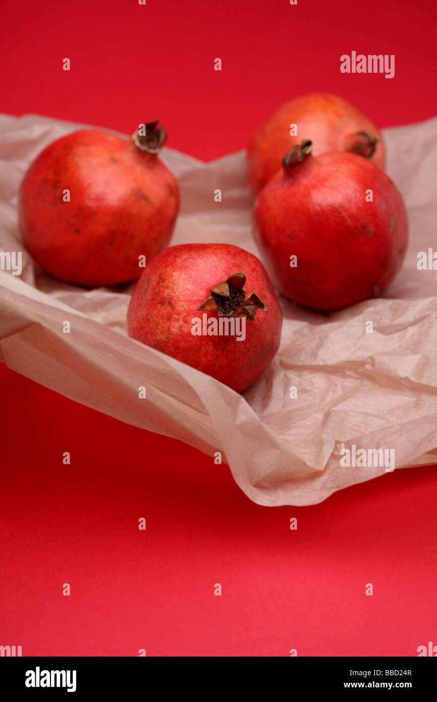 fresh red pomegranate Stock Photo