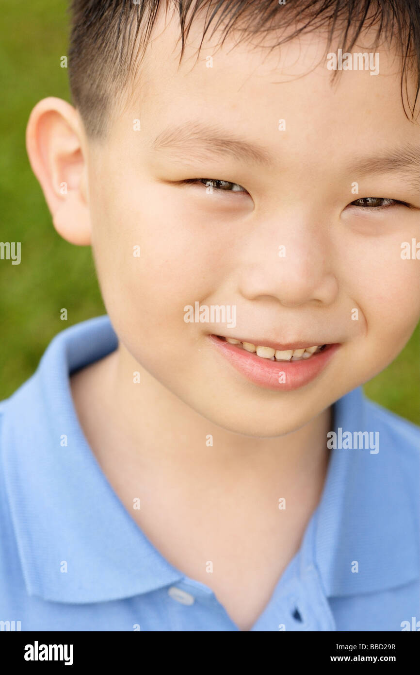 Young boy looking at camera, portrait Stock Photo - Alamy