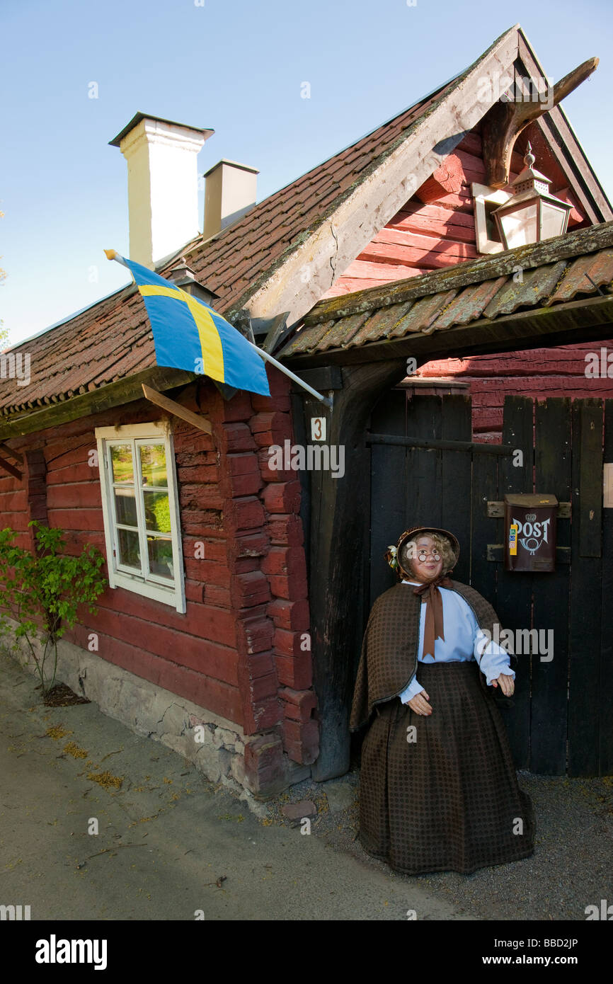 The famous café Tant Brun in historical town Sigtuna Sweden Stock Photo