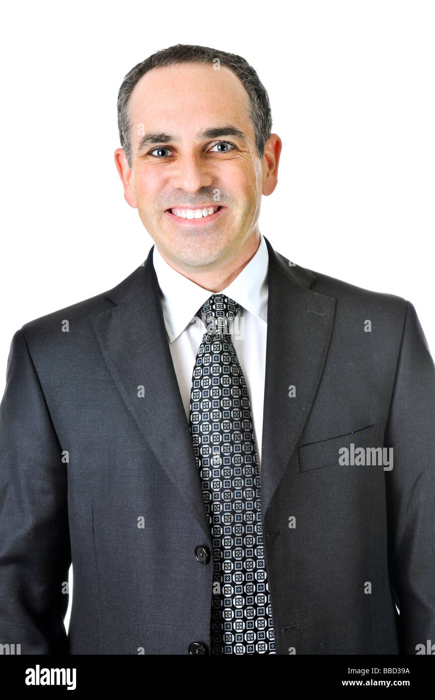 businessman in a suit isolated on white background Stock Photo - Alamy