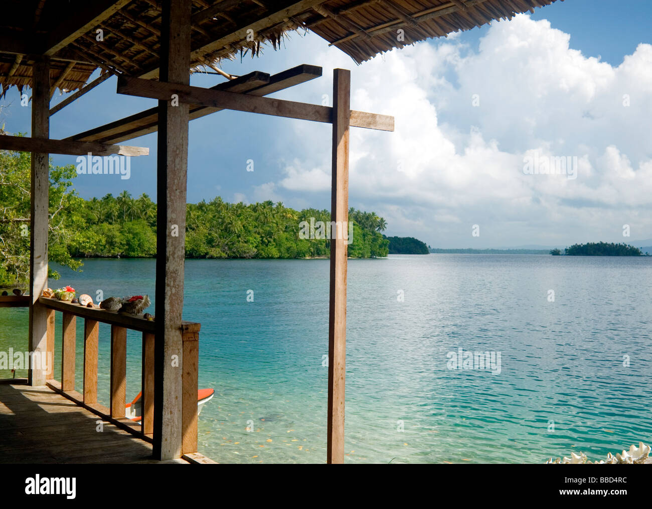 Matikuri Lodge, Marovo Lagoon, Solomon Islands Stock Photo