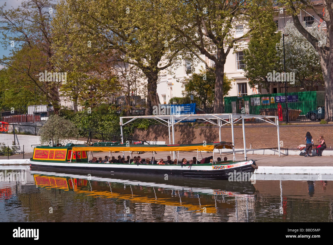 Little Venice, Maida Vale, West London with canal boats Stock Photo