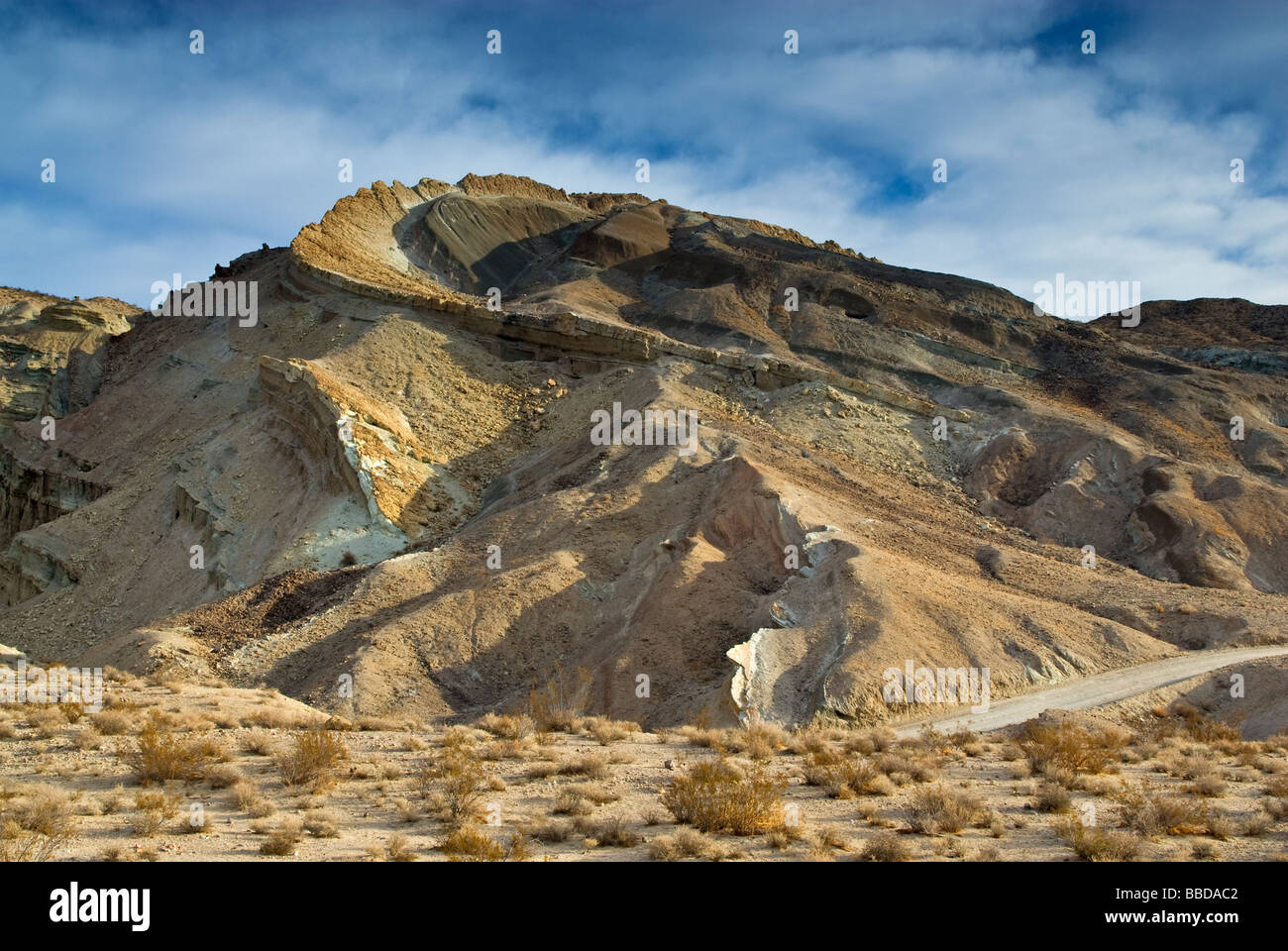 Rainbow Basin near Barstow in Mojave Desert California USA Stock Photo