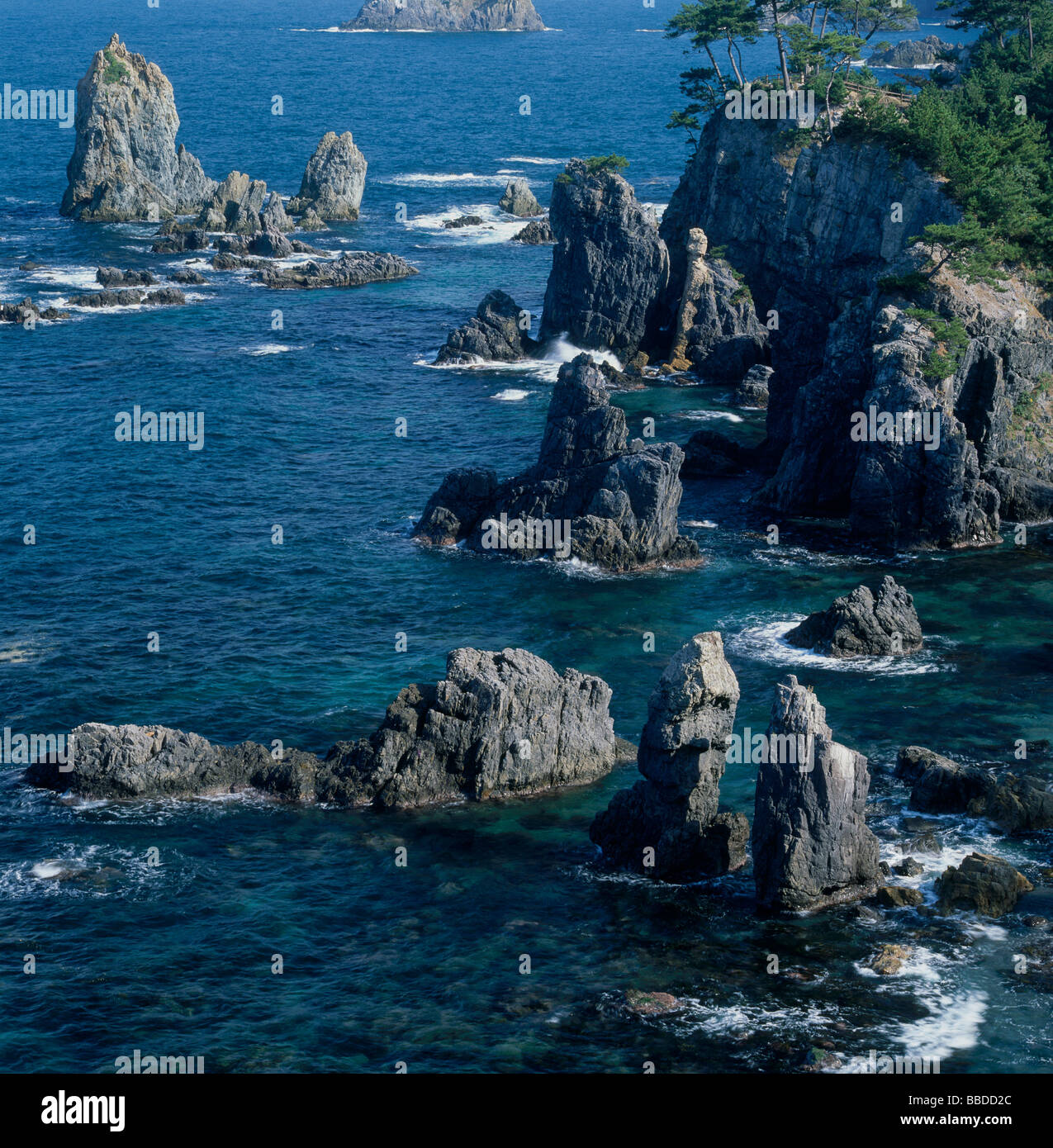 Ocean And Cliff Stock Photo