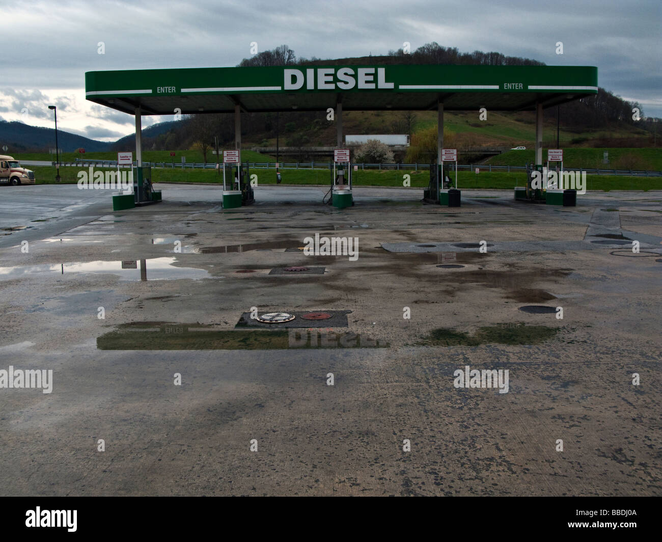 Gas Station, Virginia, USA Stock Photo Alamy
