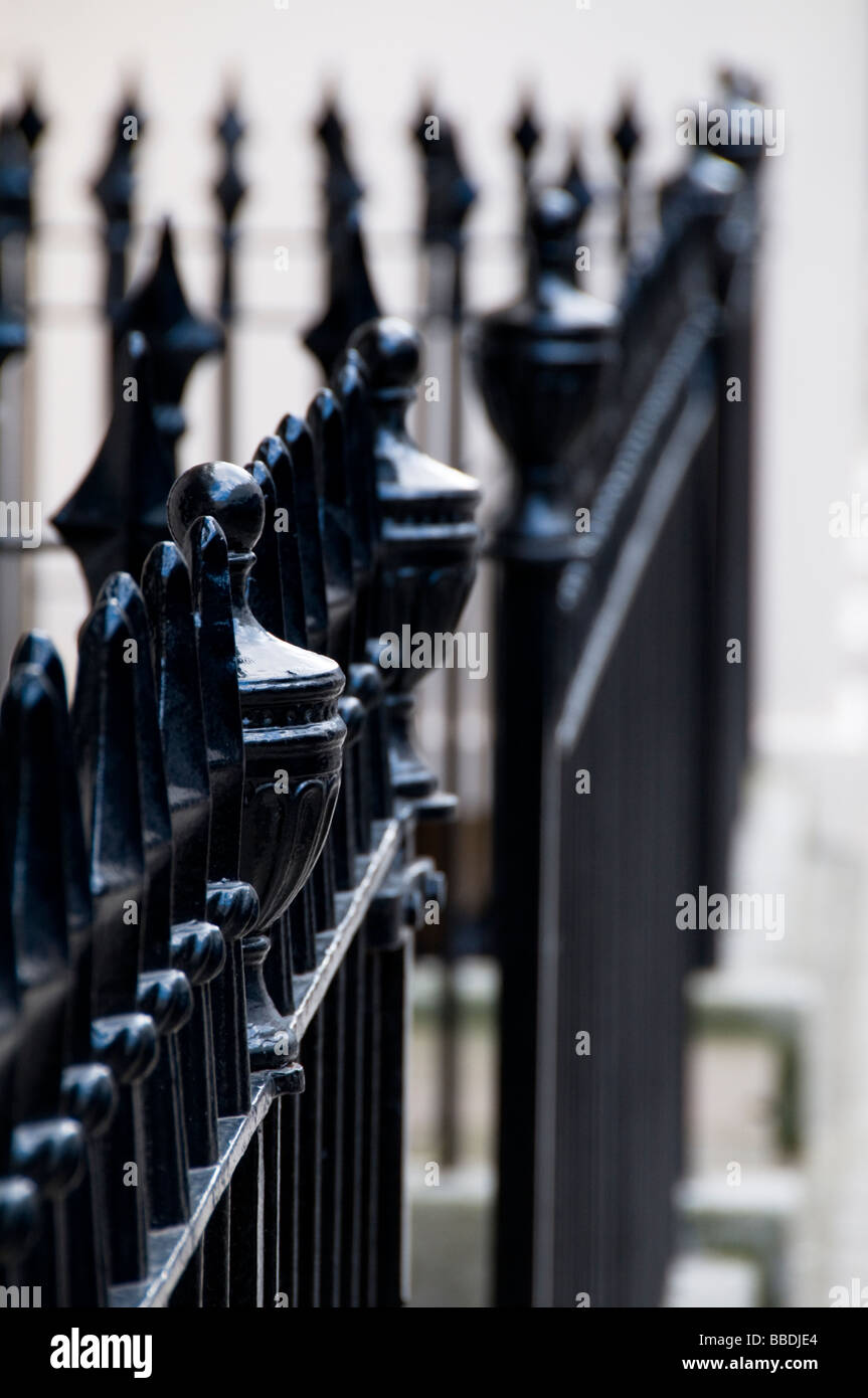 Wrought iron railings, London, UK Stock Photo Alamy