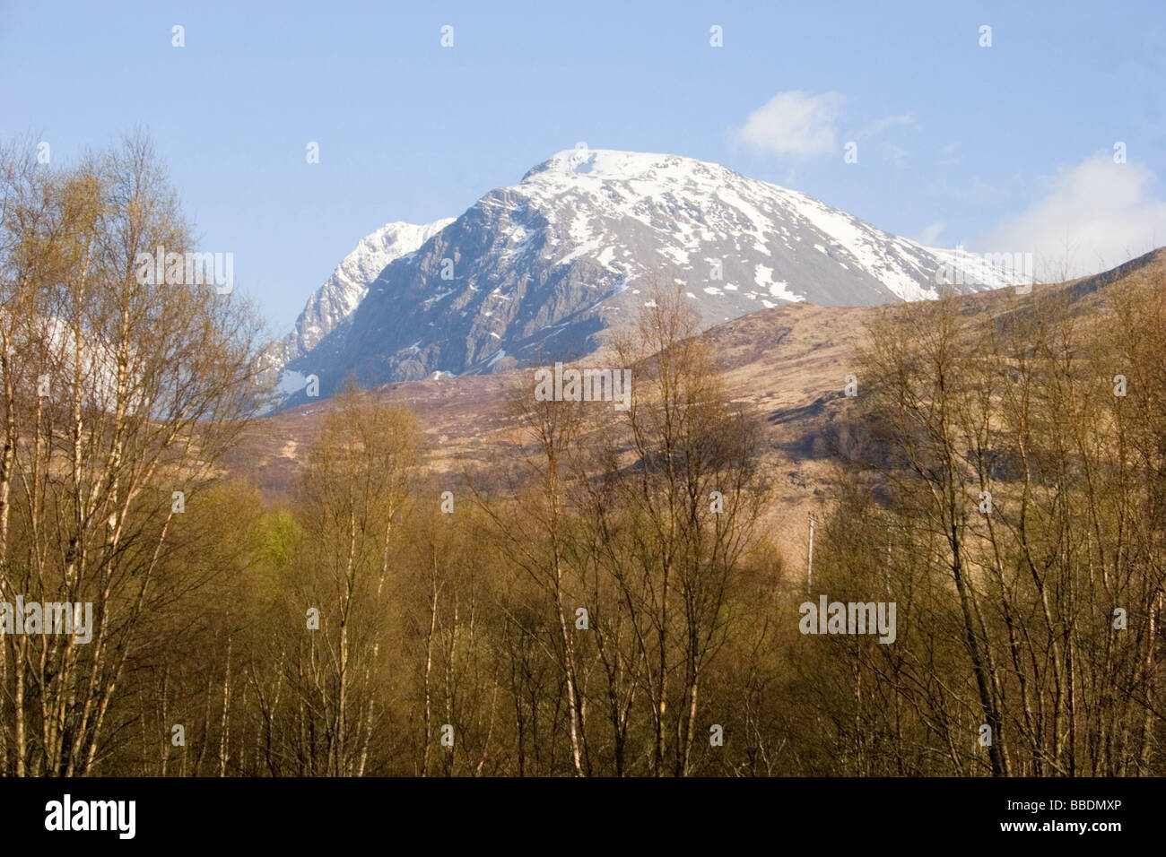 Scottish Highlands mountains Ben Nevis, Glencoe areaview from Banavie