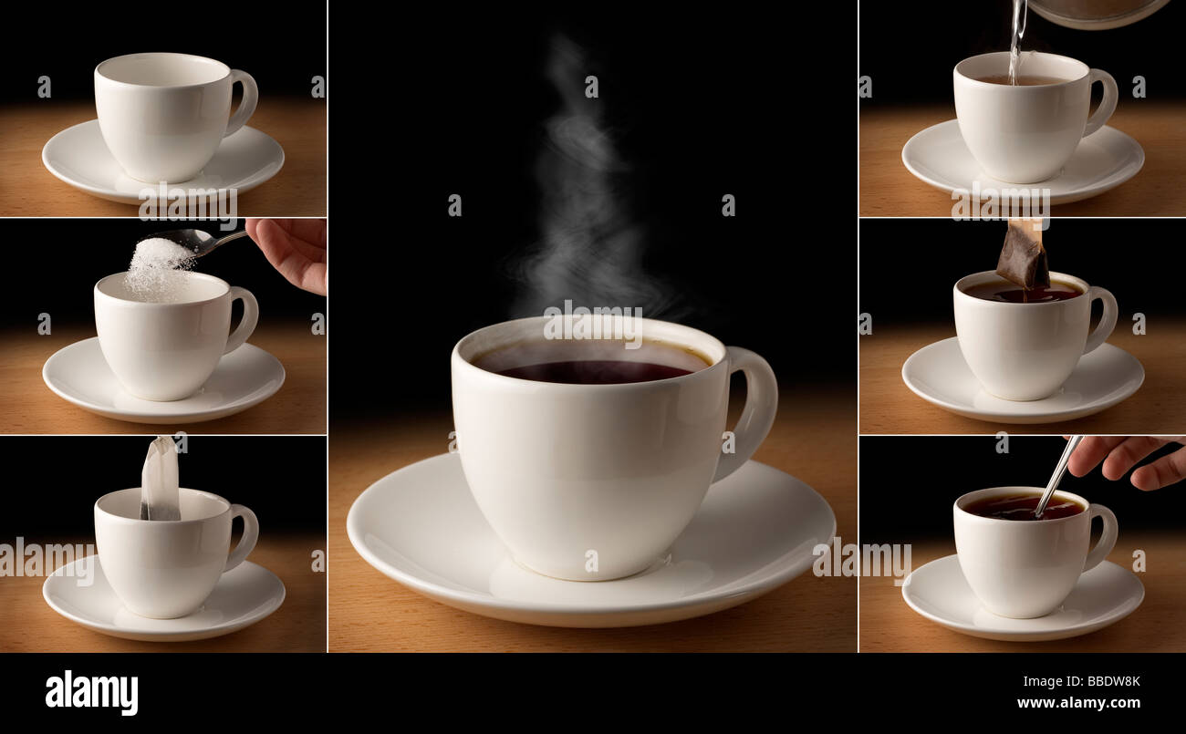 How to make a tea Stock Photo - Alamy