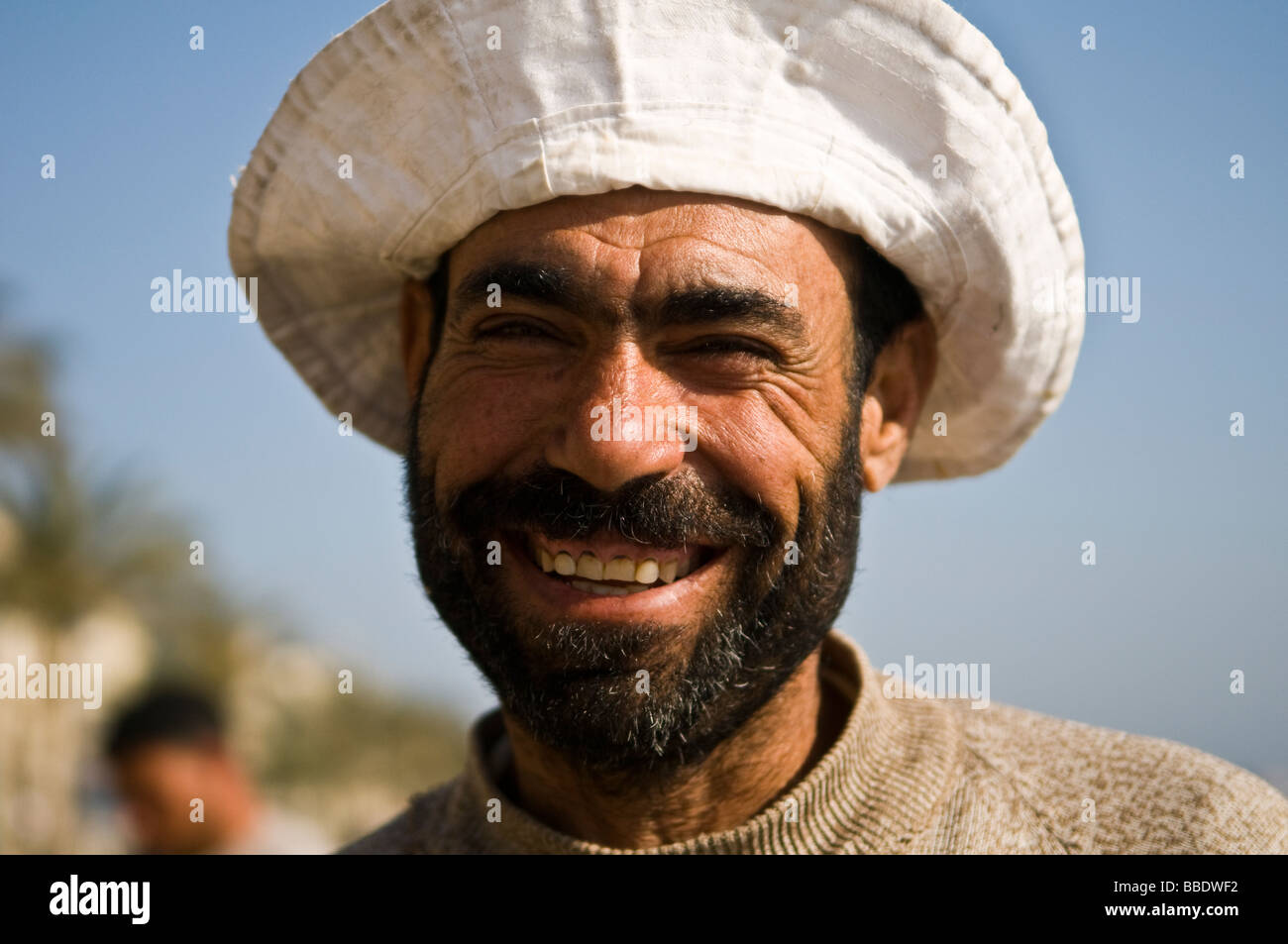 Fisherman in Alexandria Egypt Stock Photo