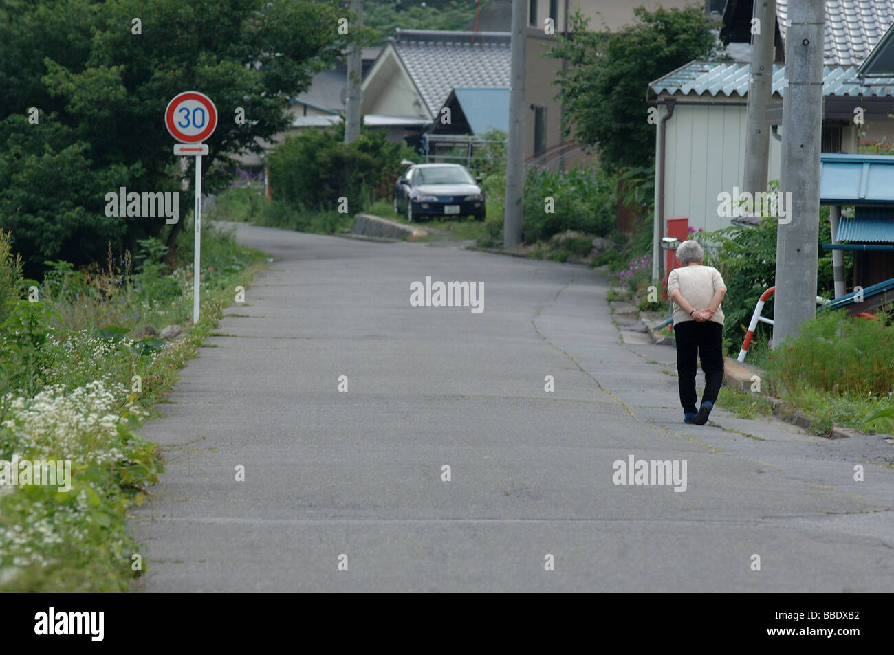 Nagano village life Stock Photo Alamy