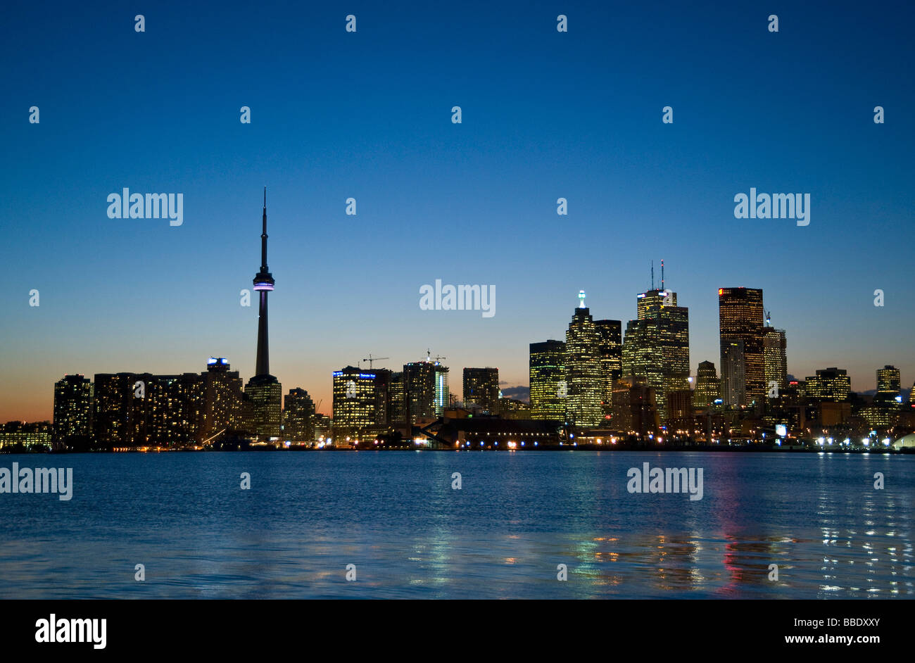 Skyline illuminated with no one tourist buildings buildings hi-res ...