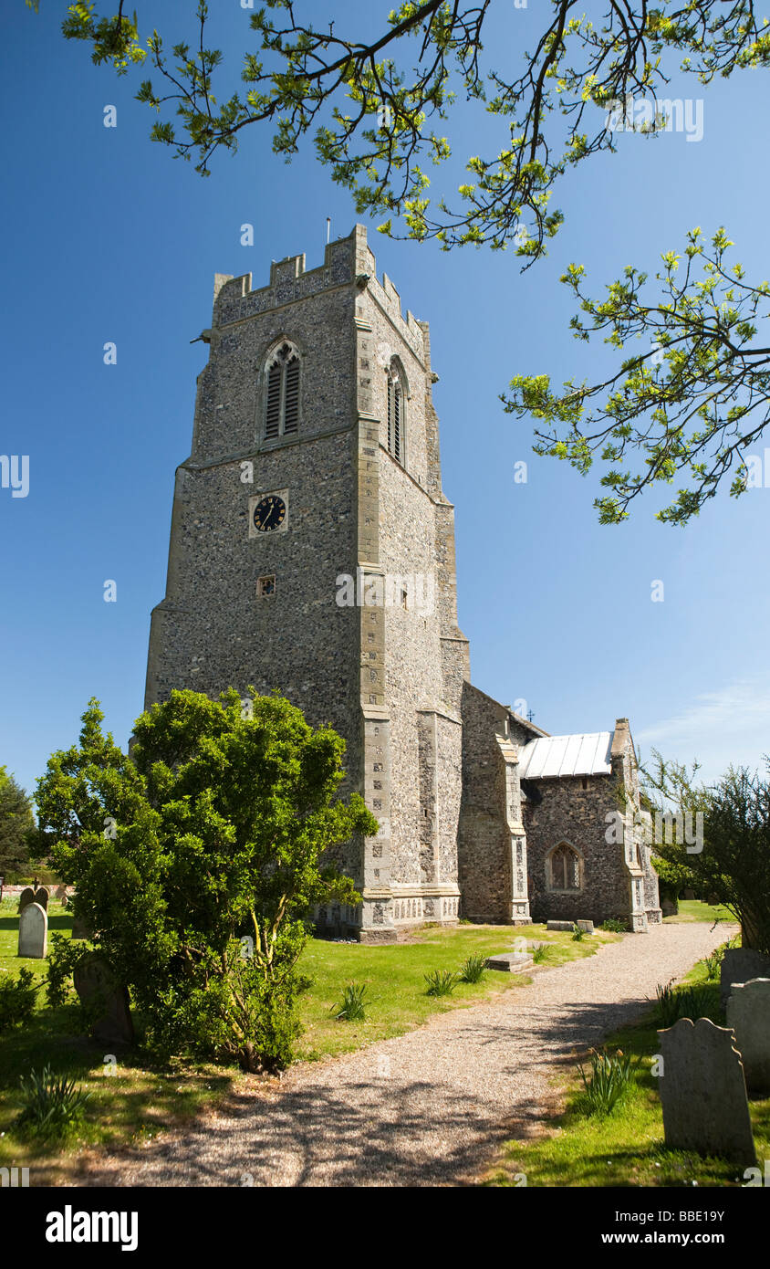 UK England Norfolk Hemsby Parish Church Stock Photo