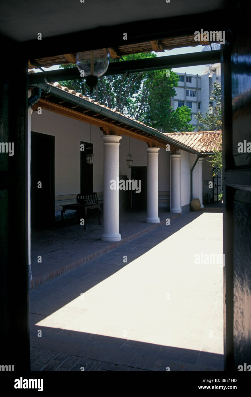 Courtyard, Quinta Anauco Museum, city of Caracas, Capital District, Venezuela Stock Photo