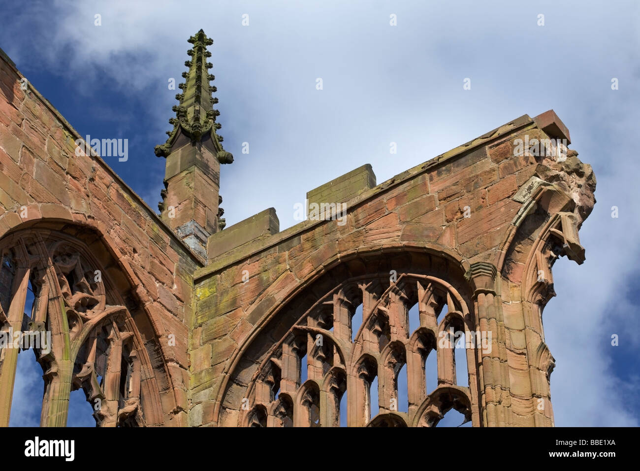 Ruins of Coventry Cathedral in Coventry, Warwickshire, Midlands England