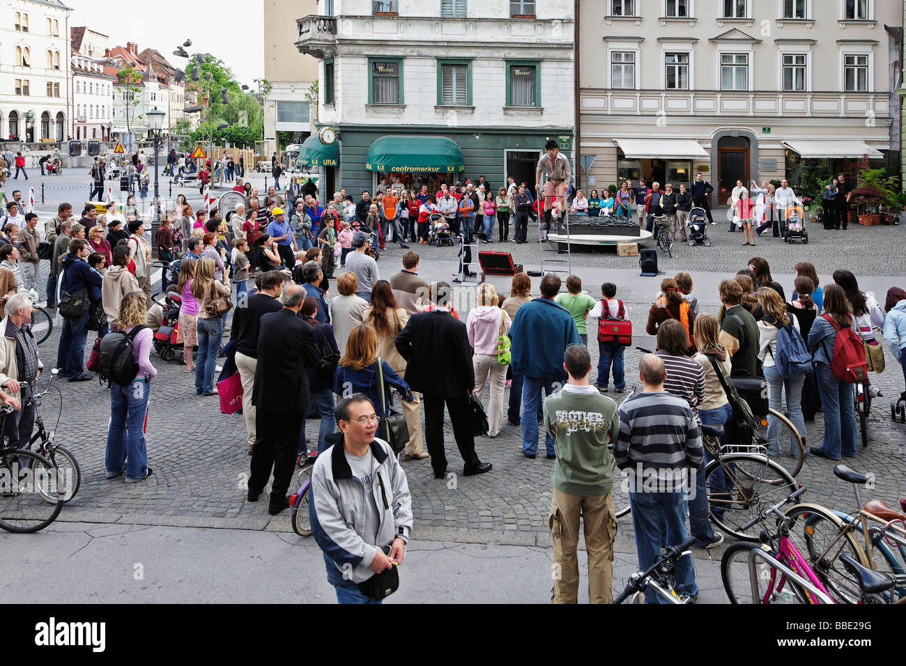 Socializing is an important part of daily life in Ljubljana Slovenia Stock  Photo - Alamy