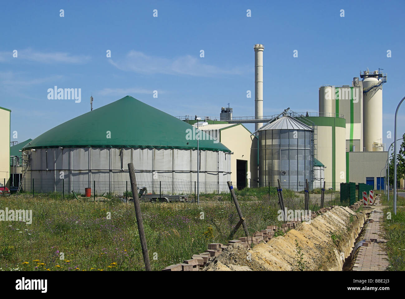 Biogasanlage biogas plant 19 Stock Photo