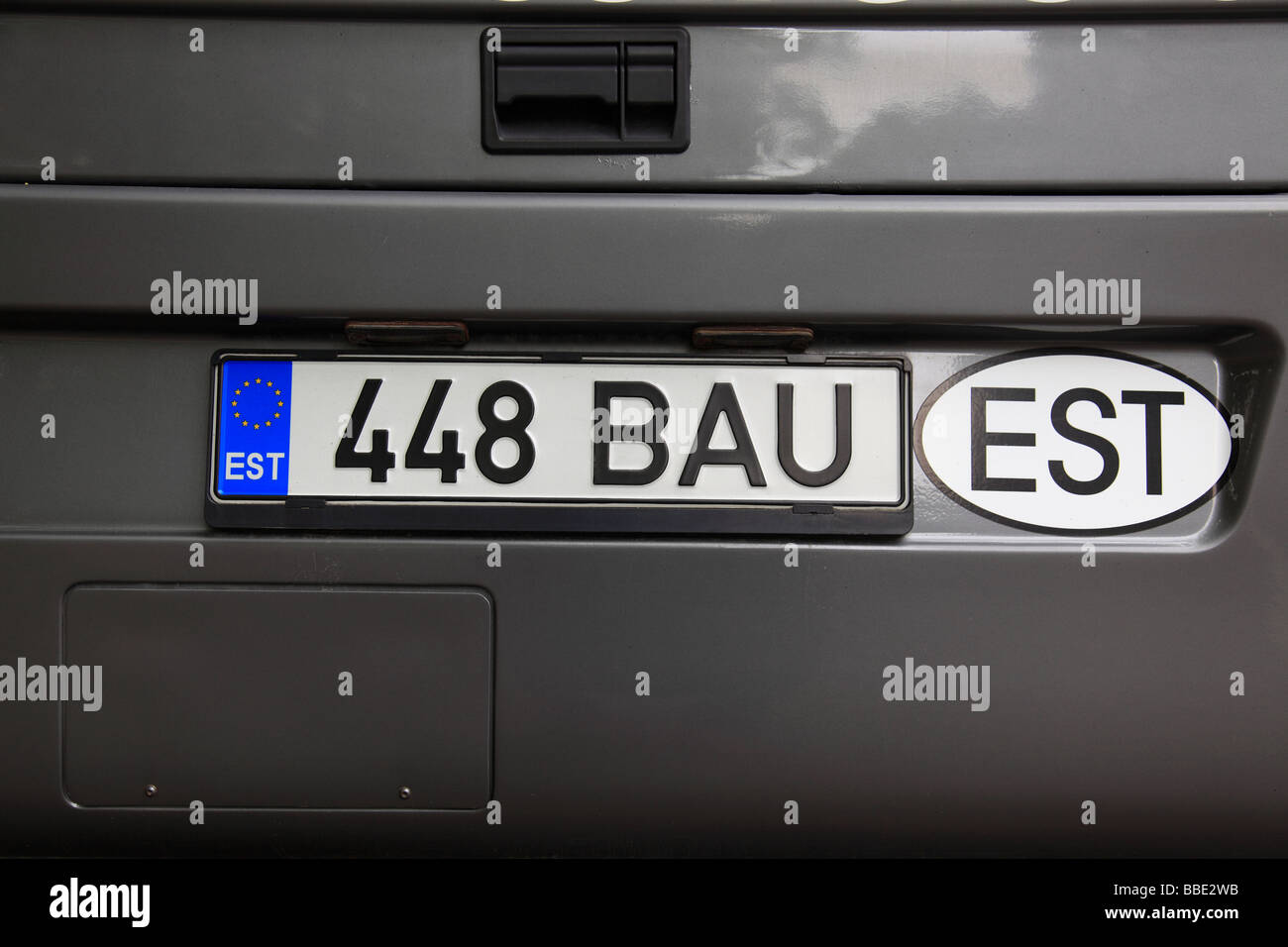 estonian car license plate, Tallinn, Estonia, Europe, Baltic States,  Northeast Europe. Photo by Willy Matheisl Stock Photo - Alamy