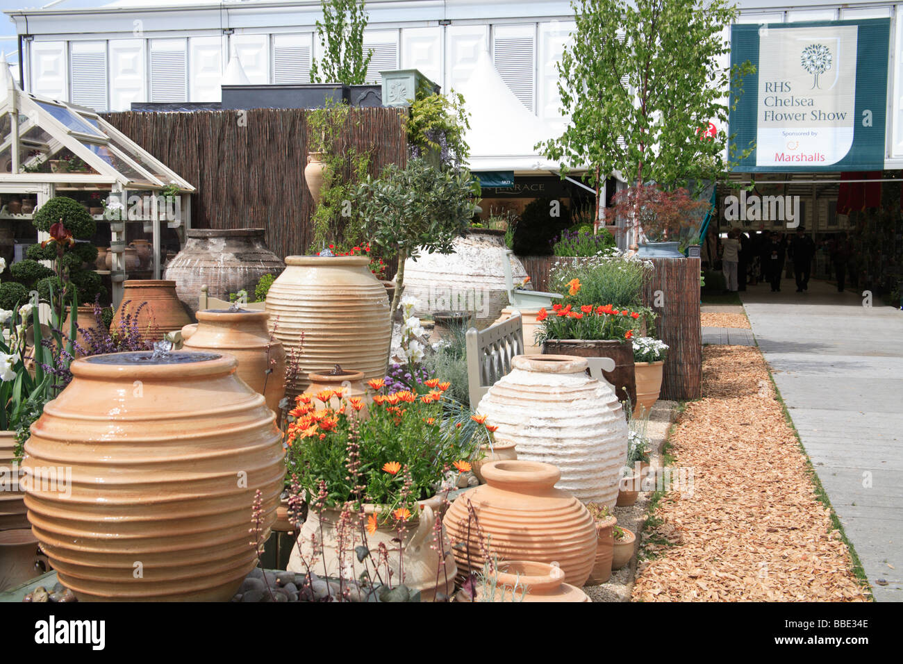 RHS Chelsea Flower show 2009 London May Marquee flowers plants Stock