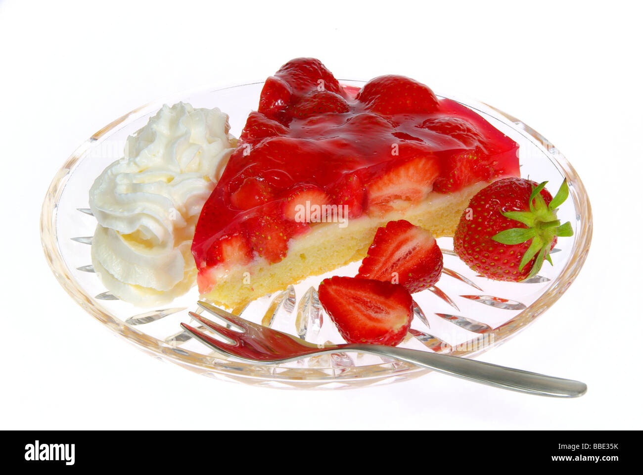 Erdbeertorte strawberry cake 02 Stock Photo