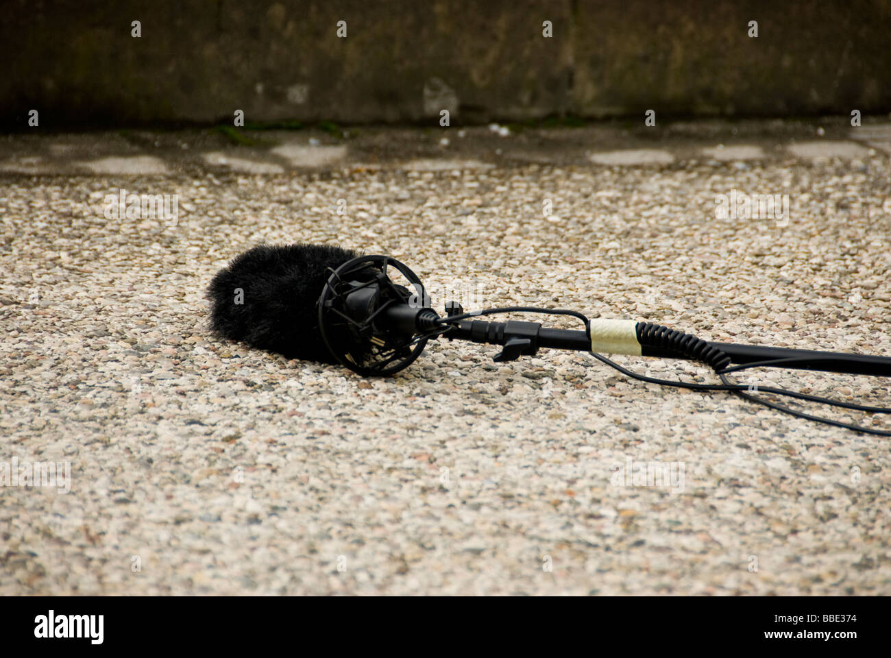 microphone on the ground Stock Photo Alamy