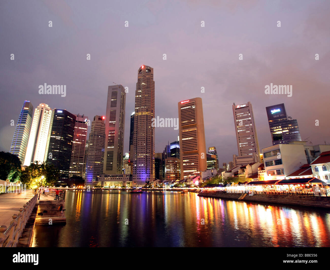 Singapore nights view hi-res stock photography and images - Alamy
