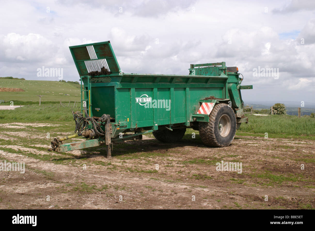 Muck Spreader UK Stock Photo Alamy