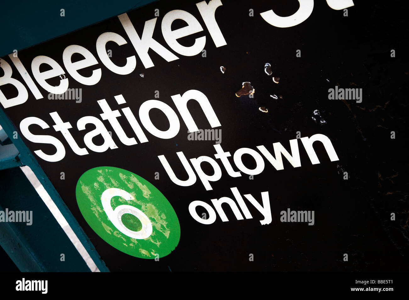 Bleeker st Station, New York subway Stock Photo