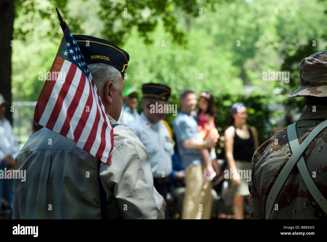 Ceremony after the oldest running Memorial Day Parade in New York in