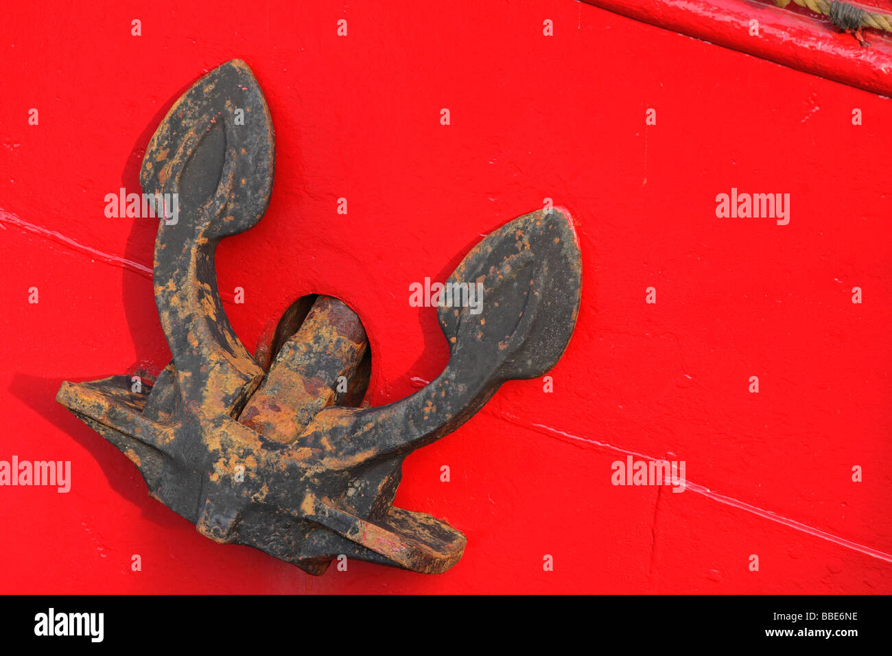 Sailing ship, anchor Stock Photo Alamy