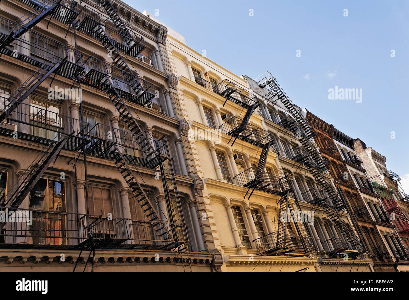 Historic buildings on Greene Street in the SoHo Cast Iron Historic