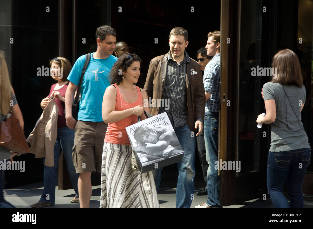 The Abercrombie Fitch clothing store in Midtown Manhattan in New York ...