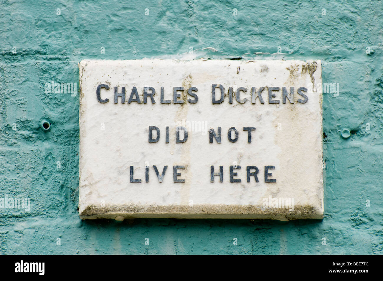 picture Does Not Live Here https www alamy com stock photo broadstairs kent england uk plaque on house wall charles dickens did 24285084 html