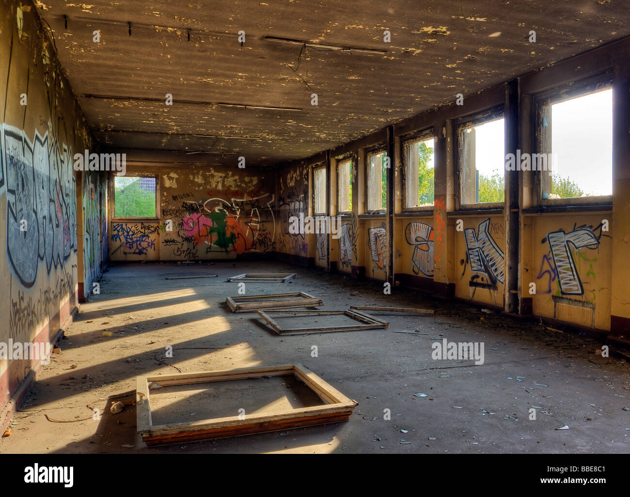 Room in a ruin Stock Photo