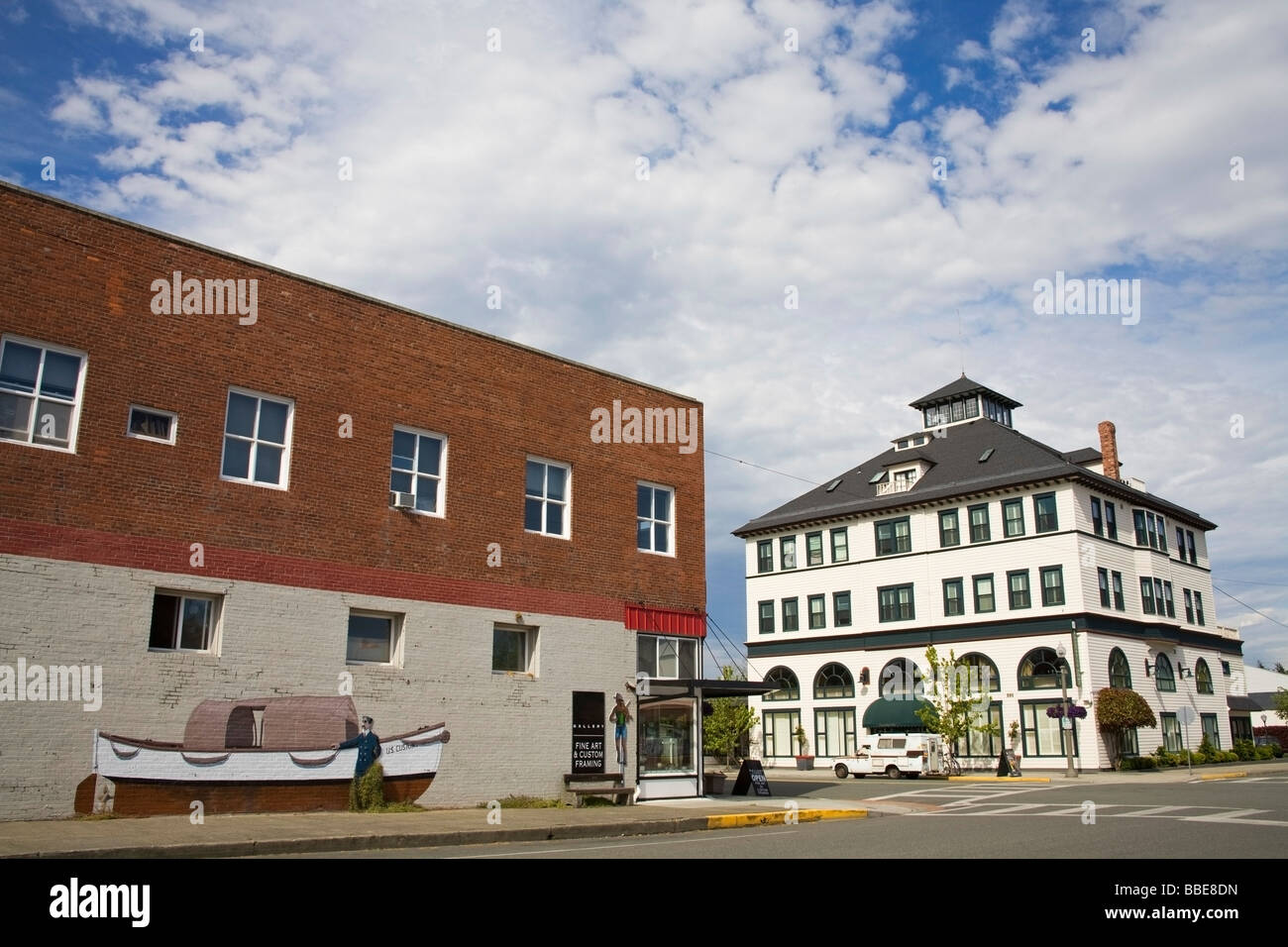 Downtown Anacortes; Anacortes, Washington State, USA Stock Photo - Alamy