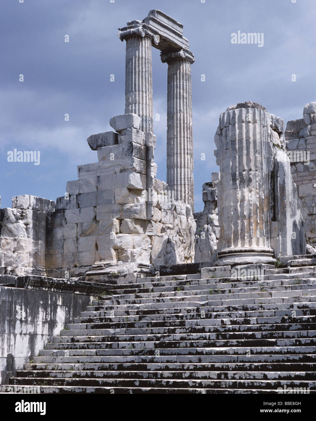 The temple of Apollo at Didyma from the cella Turkey 690418 013 Stock Photo