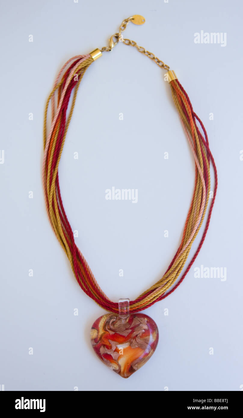 Murano glass necklace Stock Photo Alamy