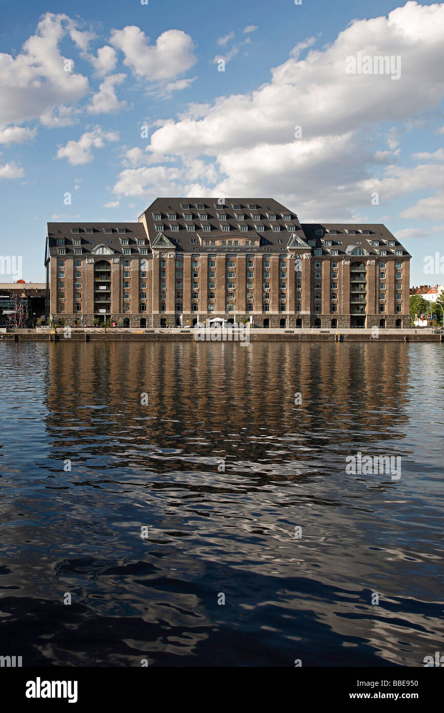 Restored storehouse in the Osthafen harbor in Berlin, Germany, Europe Stock Photo