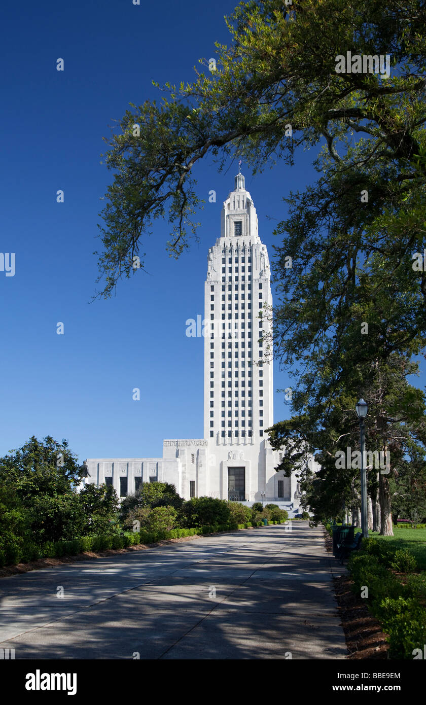 Baton Rouge Louisiana The Louisiana State Capitol Building Stock Photo