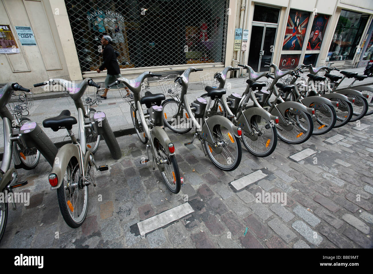 Bicycle rental station, Paris, France Stock Photo Alamy Bicycle rental station, Paris, France Stock Photo Alamy