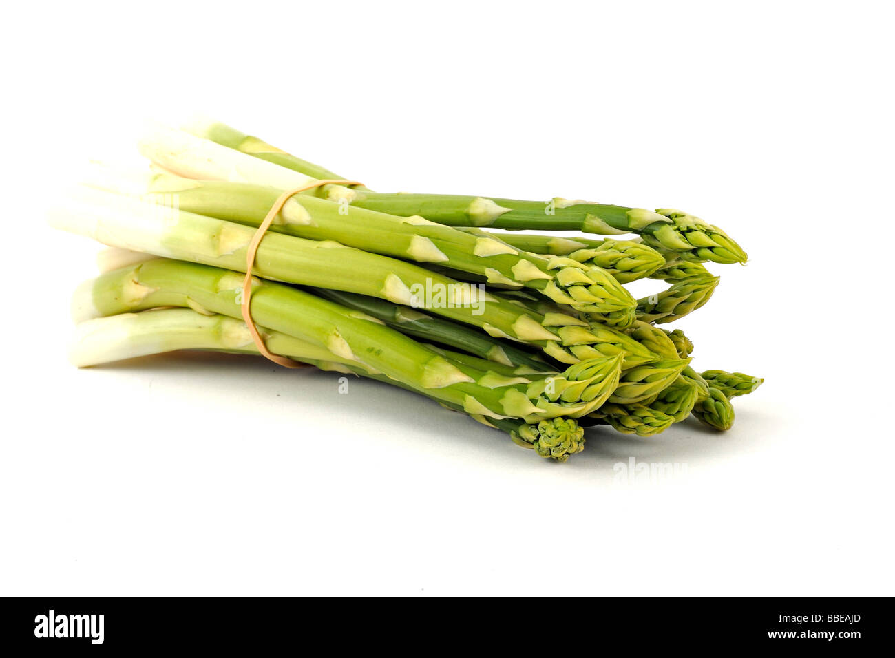 Green asparagus (Aspagurus) Stock Photo