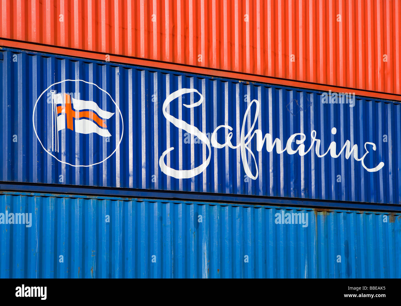 Logo of Spedition Safmarine on a container Stock Photo - Alamy