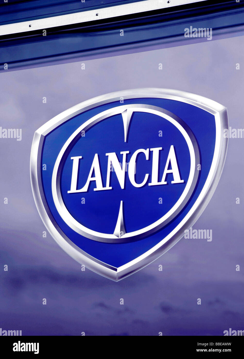 Logo of the car maker Lancia Stock Photo