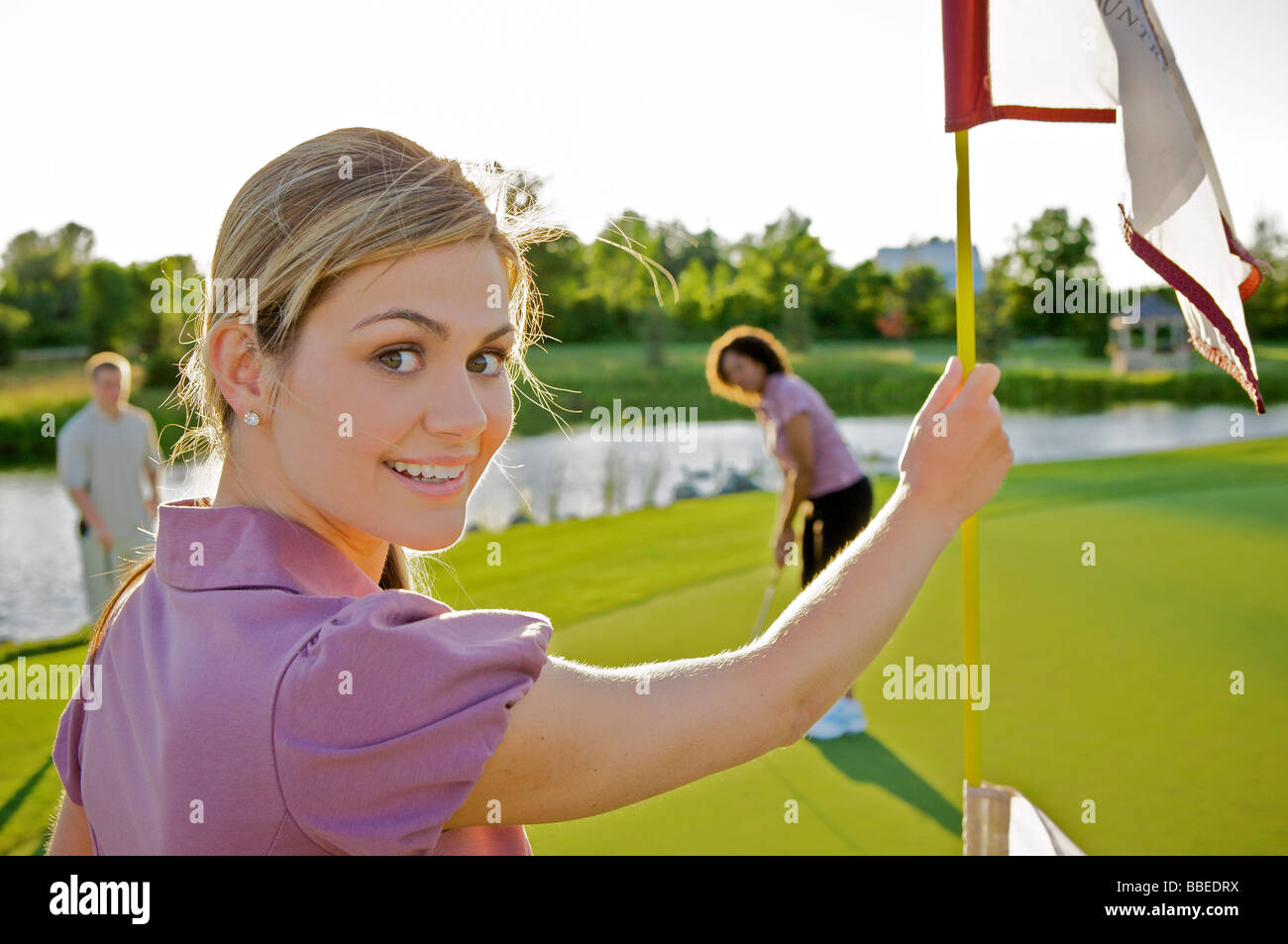 With Friends Ontario Canada Friends Playing Golf, Burlington, Ontario, Canada Stock Photo - Alamy