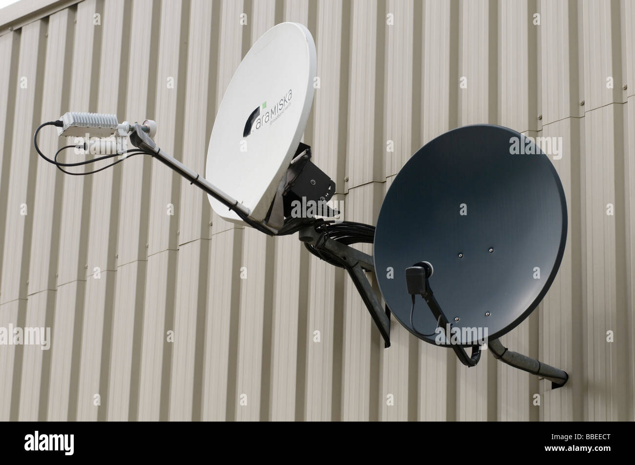 satellite dish receiver receiving lmb sky reception tv television
